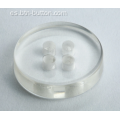 Botones de resina transparentes duraderos